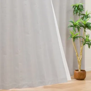 【NITORI 宜得利家居】遮光1級 隔熱 隔音 窗簾 RD100 LGY 100×135×1(遮光1級 隔熱 隔音 窗簾)