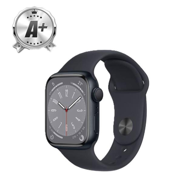 【Apple】A+級福利品 Apple Watch S8 GPS版 45mm(鋁金屬錶殼搭配運動型錶帶)