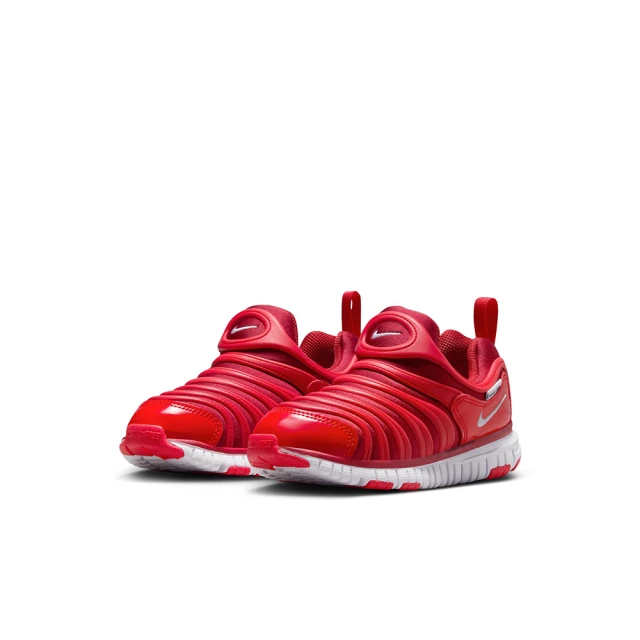 NIKE 耐吉 運動鞋 中童 童鞋 兒童 毛毛蟲鞋 襪套式 DYNAMO FREE PS 紅 343738-621