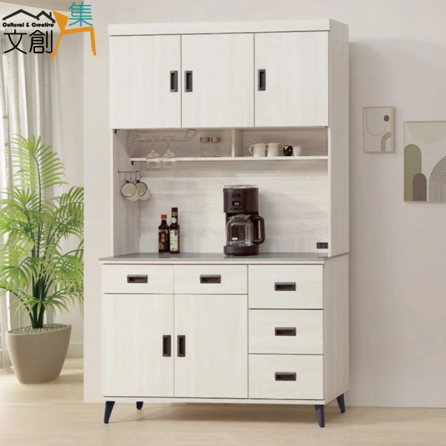 文創集 吉曼3.9尺岩板&石面低餐櫃(二色可選)好評推薦