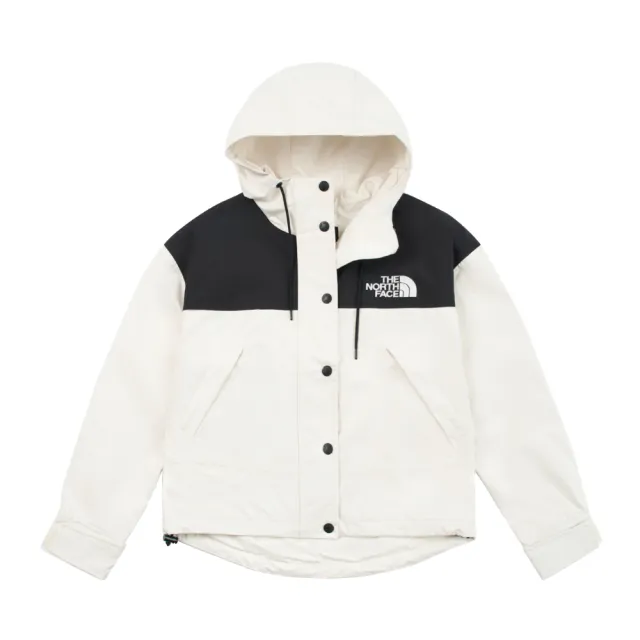 【The North Face】TNF 北臉 北面 休閒 DryVent防水透氣衝鋒衣W REIGN ON JACKET-AP 女 米白(NF0A8DGKROU)