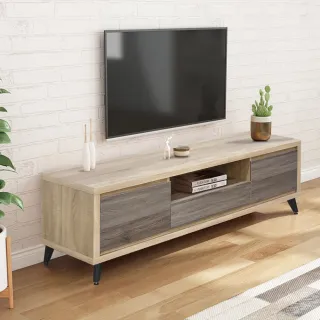 【IHouse】托比雙色5尺電視櫃