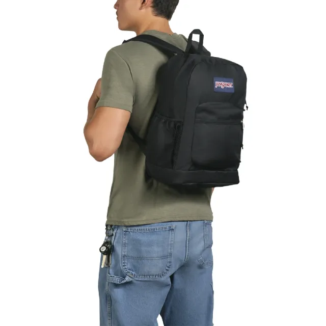 【JANSPORT】雙11 後背包 Cross Town Plus 黑 15吋 減壓背帶 筆電包 雙肩包 包包 JS0A7ZNZ008