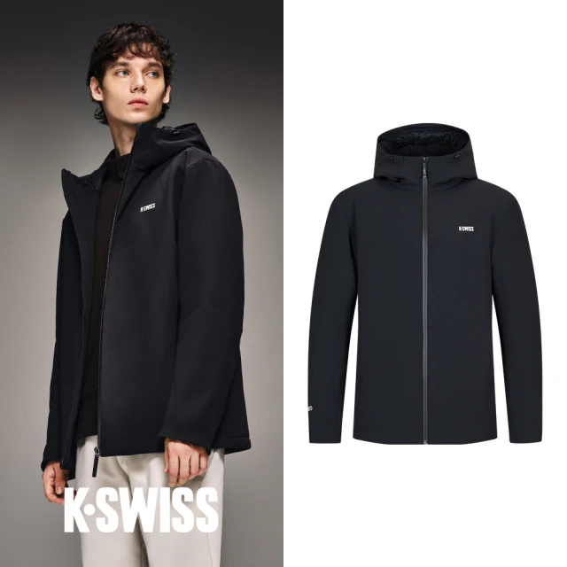 K-SWISS 羽絨外套-專業運動系列 Down Jacket-男-正黑色