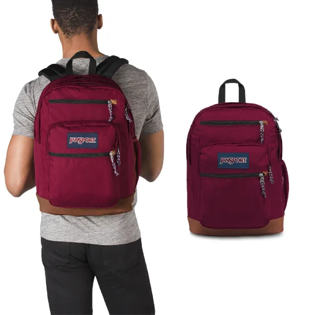 【JANSPORT】後背包 Cool Student 酒棕紅 雙主隔層 15吋筆電包 雙肩包 包包 書包 JS0A2SDD04S