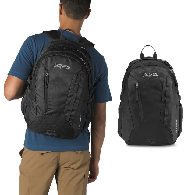 【JANSPORT】後背包 Agave 黑 15吋筆電包 透氣背帶 雙肩包 包包 JS00T14F008