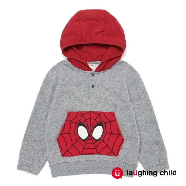 laughing child 童裝-SPIDEY系列SPID laughing child 童裝-SPIDEY系列SPIDER-MAN口袋帽T(2色)