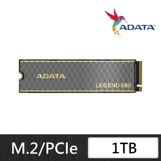 【ADATA 威剛】LEGEND 860 M.2 2280 PCIe NVMe 1000GB Gen4x4 SSD固態硬碟 (讀6000MB/寫4000MB*附散熱片)