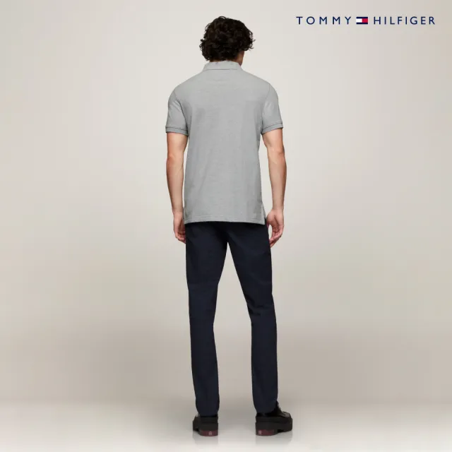 【TOMMY HILFIGER】官方旗艦館 彈力標準版型 Polo 衫_灰色