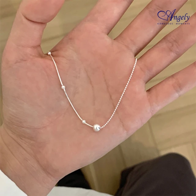 AngelyAngely 時尚簡約百搭純銀項鍊