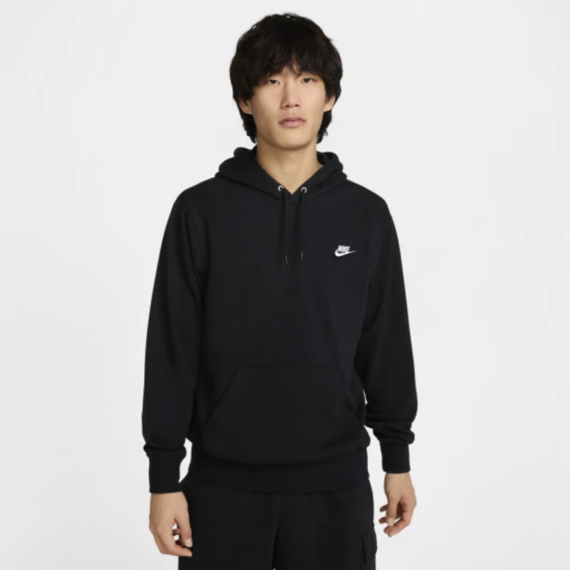 NIKE 耐吉NIKE 耐吉 長袖上衣 男 帽T AS M NK CLUB FT PO HOODIE 黑 FN3867-010