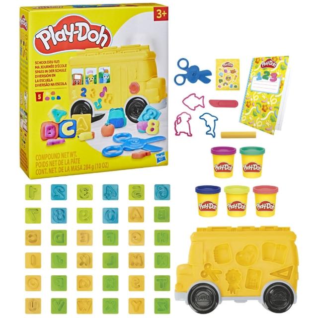 【PLAYDOH 培樂多】黏土系列(培樂多上學趣校車遊戲組)