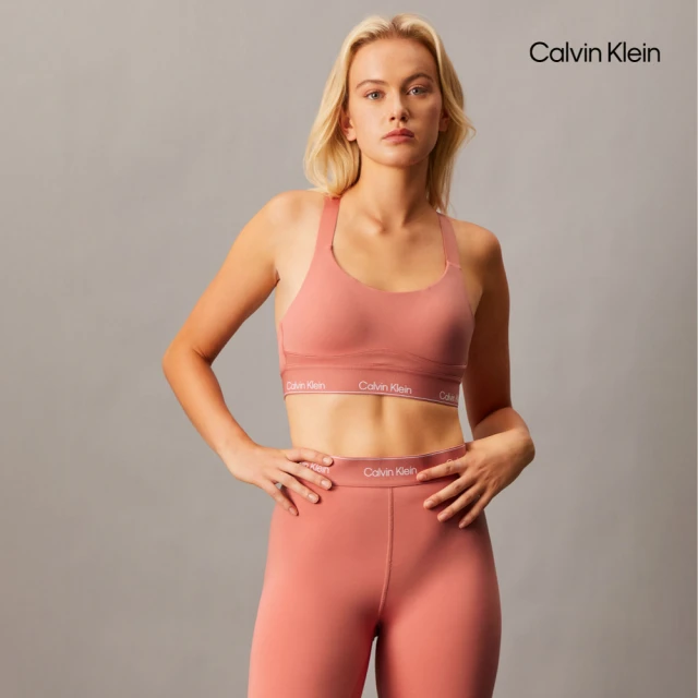 Calvin Klein 官方旗艦館 CK Essentials Modern Sport 高度承托胸圍_紅色