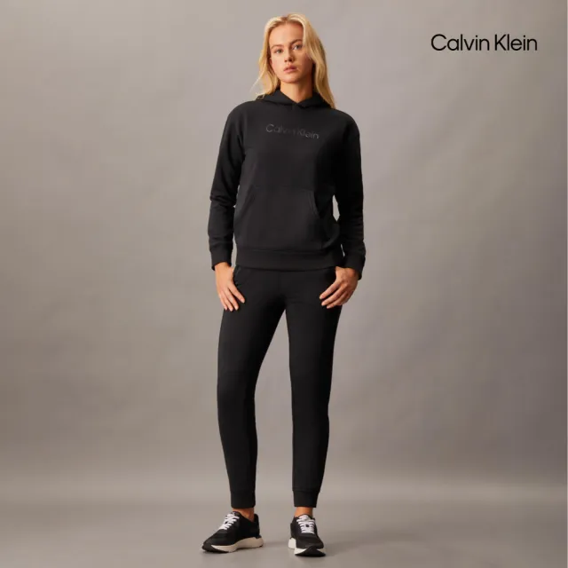 【CALVIN KLEIN】官方旗艦館 CK Essentials 再生聚酯纖維慢跑褲_黑色