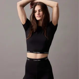 【Calvin Klein】官方旗艦館 CK Modern Sport 運動短袖 T 恤_黑色
