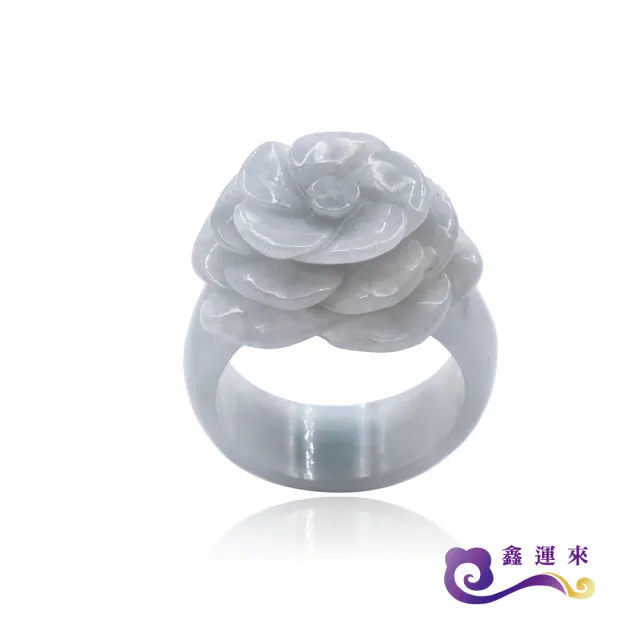 【鑫運來】◎花開富貴翡翠玉戒