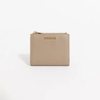 【ZODENCE 佐登司】LIZ進口牛皮對開輕薄短夾(卡其)