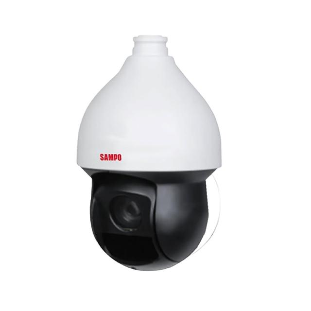 聲寶 SAMPO VK-TW95232SDHCA 半球型監視器，採用 200 萬畫素 4mm 鏡頭，提供 1920x1080 HD 1080P 最高解析度，支援 AHD 1920P 視訊輸出。具備日夜功能、3D 降噪及 0.01Lux 低照度表現，紅外線照射距離達 10 公尺，電子快門 1/20000s 與自動增益控制、白平衡等專業影像調整。IP66 防水防塵等級，適合室內外安裝。尺寸 310.0 mm × Φ185.7 mm，重 3.9 kg，臺灣製造，BSMI 認證 T3D179。昌運 CHANG YUN 品牌，確保高品質監控效能。
