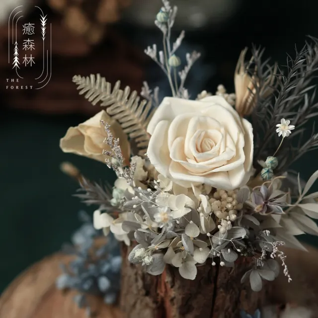 【The Forest 癒森林】北極光冰雪森林香氛擴香花禮（贈送5ml香氛油）(花禮/盆花/永生花/買花/送花)