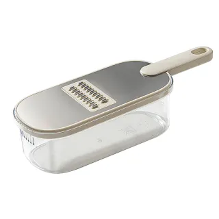 【Mega】304不鏽鋼面板多功能切絲器(刨絲刀 6種刀片 切絲 蔬果瀝水籃 切菜 瀝水盒)