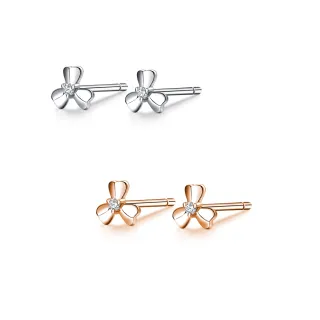 【蘇菲亞珠寶】14K金 愛的花語 鑽石耳環