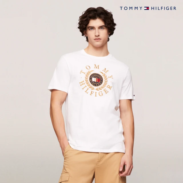 Tommy Hilfiger 官方旗艦館 標誌印花圓領 T 