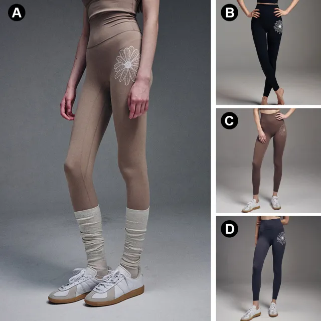 【MARDI MERCREDI】瑜珈束身褲 多色 經典小雛菊 白花 ULTIMATE COMFORT FULL LEGGINGS THEFLOWER
