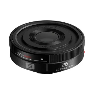 【Panasonic 國際牌】LUMIX S 26mm F8 S-R26GC 餅乾鏡頭(公司貨)