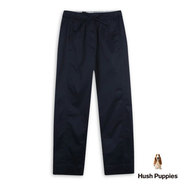 Hush Puppies 女裝 長褲 素色休閒腰鬆緊長褲(丈青 / 53221104)