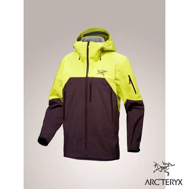 Arcteryx 始祖鳥 男 Rush 防水外套(喜悅黃/幻象紫)