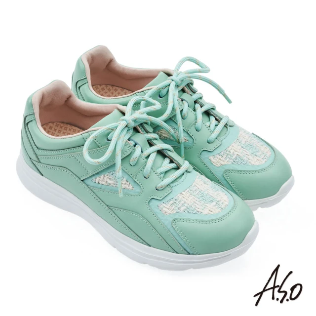 A.S.O 阿瘦集團A.S.O 阿瘦集團 A.S.O 機能休閒-萬步健康氣墊鞋(淺綠)
