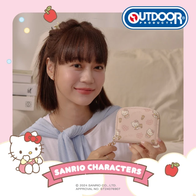 OUTDOOR Hello Kitty零錢包-黑 ODKT2