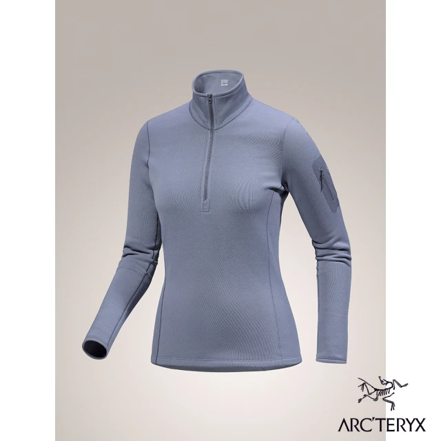 Arcteryx 始祖鳥 女 Kyanite 刷毛套頭衫(雲層藍)