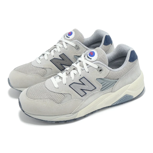 NEW BALANCE 休閒鞋 580 男鞋 灰 藍 拼接 麂皮 緩衝 支撐 經典 NB(MT580MD2-D)