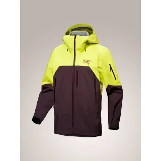 【Arcteryx 始祖鳥官方直營】男 Rush 防水外套(喜悅黃/幻象紫)
