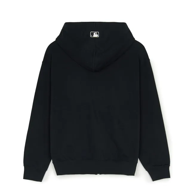 【MLB】小Logo拉鍊連帽外套 紐約洋基隊(3ATRB0151-50BKS)