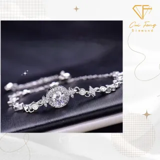 【CF Diamond】手鍊 莫桑鑽《繁星點點》(雙11 1克拉  鑽石 手鏈 生日禮物 求婚)