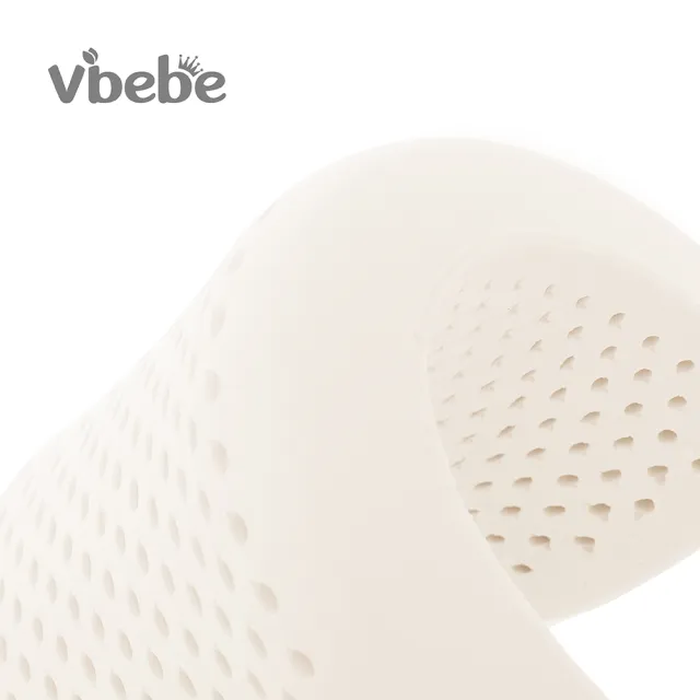 【Vibebe 官方直營】天然乳膠枕-兒童款(台灣製 兒童枕頭 涼感布套 透氣純棉布 寢具 人體工學枕)
