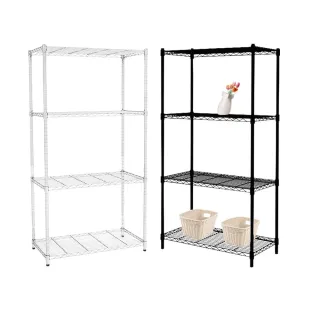 【KIWISH】鐵架MIT四層架60x46x180cm-雙色(鐵架/收納架/層架/置物架/鐵力士架/廚房架/波浪架)
