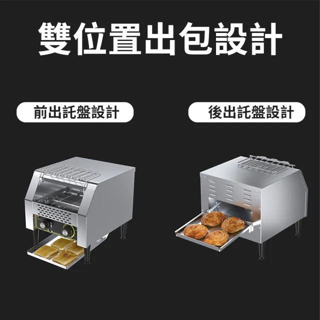 【tounichi 東日】商用鏈式多士爐自動早餐機烤麵包機吐司機(上下三環發熱管/耐高溫、耐腐蝕)