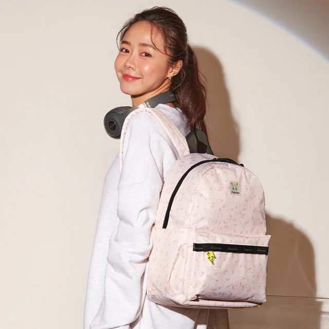 POKEMON 精靈寶可夢 寶可夢後背包-米色 PK00D0