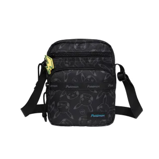 【POKEMON 精靈寶可夢】聖誕節交換禮物 寶可夢直式側背包-黑色 PK00D03BK