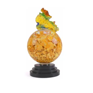【雨揚】雨揚珍品-時來運轉貔貅金箔球鎮(直播限定)