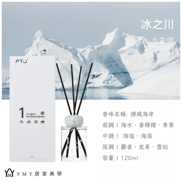 【YMY VOGUE】FTJ冰的故事系列擴香瓶(4款任選;120ml)