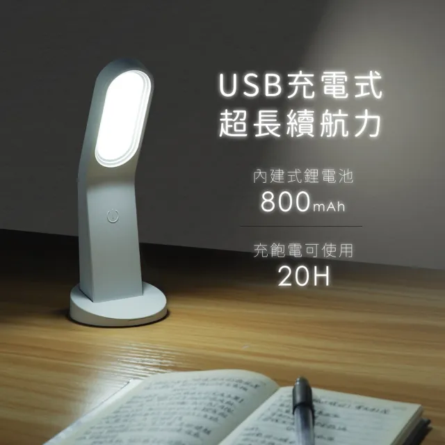 【KINYO】LED多功能照明燈(可當手機支架/桌立檯燈/壁燈/工作燈 福利品)