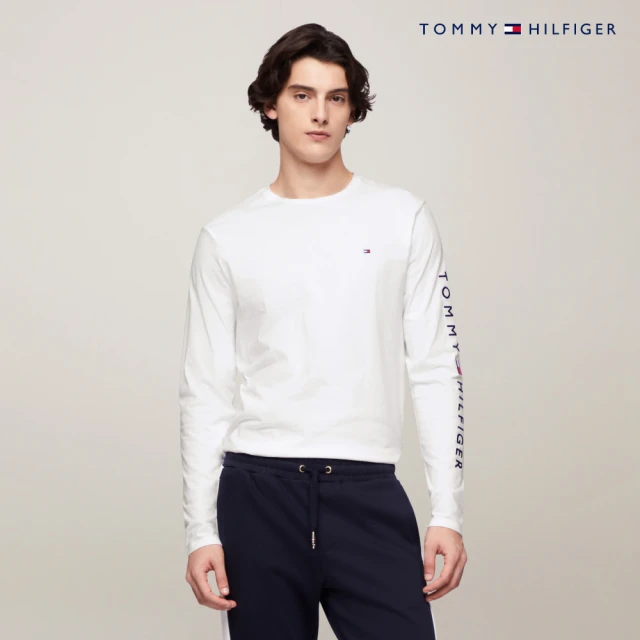 Tommy Hilfiger 官方旗艦館 Logo常規版型長袖T恤_白色