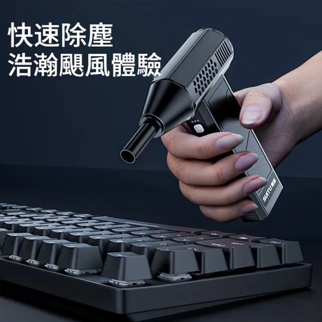 【SUiTU】130000轉 手持強力暴風渦輪車用吹塵槍 高轉速吹塵器 戶外烤肉生火吹氣泵