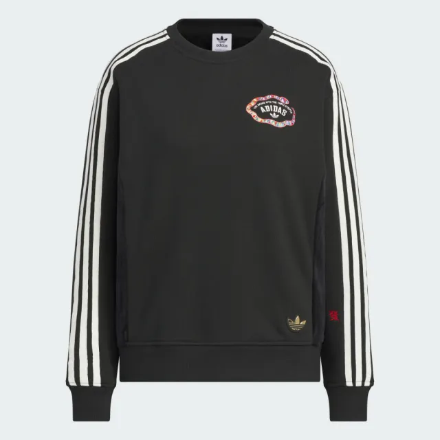 【adidas 愛迪達】CNY 新年 運動 休閒 長袖 大學T 衛衣 女上衣 LNY W CREW(JL8423)