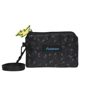 【POKEMON 精靈寶可夢】聖誕節交換禮物 寶可夢票卡零錢包-黑色 PK00D05BK