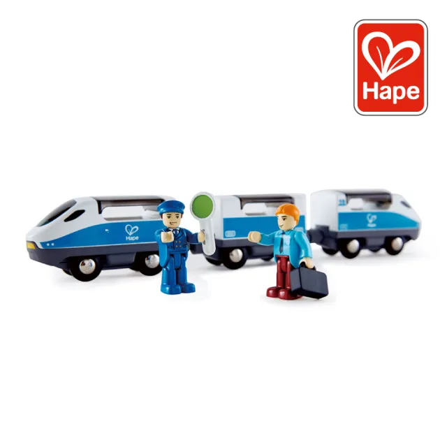 【德國Hape】城市科技列車-7件組(軌道遊戲/家家酒玩具/木製玩具/木頭玩具)